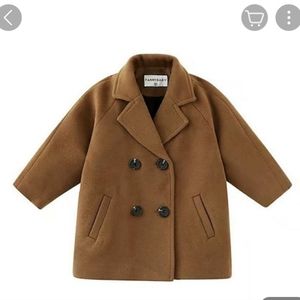 NEW Toddler boys brown peacoat/jacket size 3-4 years (110cms)